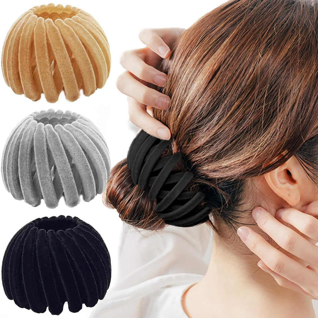 Stylish Bird's Nest Hair Clips - Set of 3-Set 3-Nora Luxe