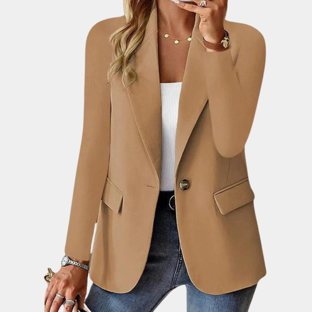 Stylish Blazer for Ladies - Juliette-Brown-XS-Nora Luxe
