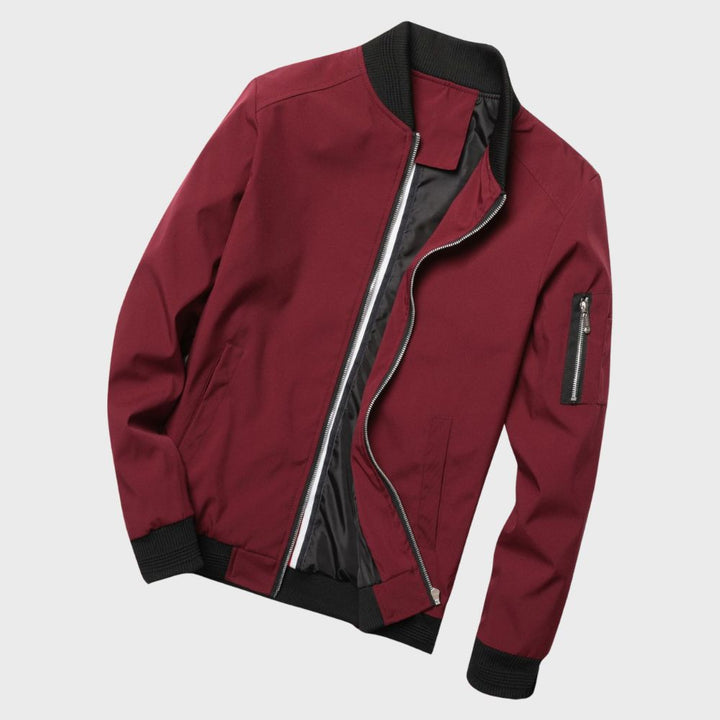 Stylish Bomber Jacket for Men - Rafa-Blue-M-Nora Luxe