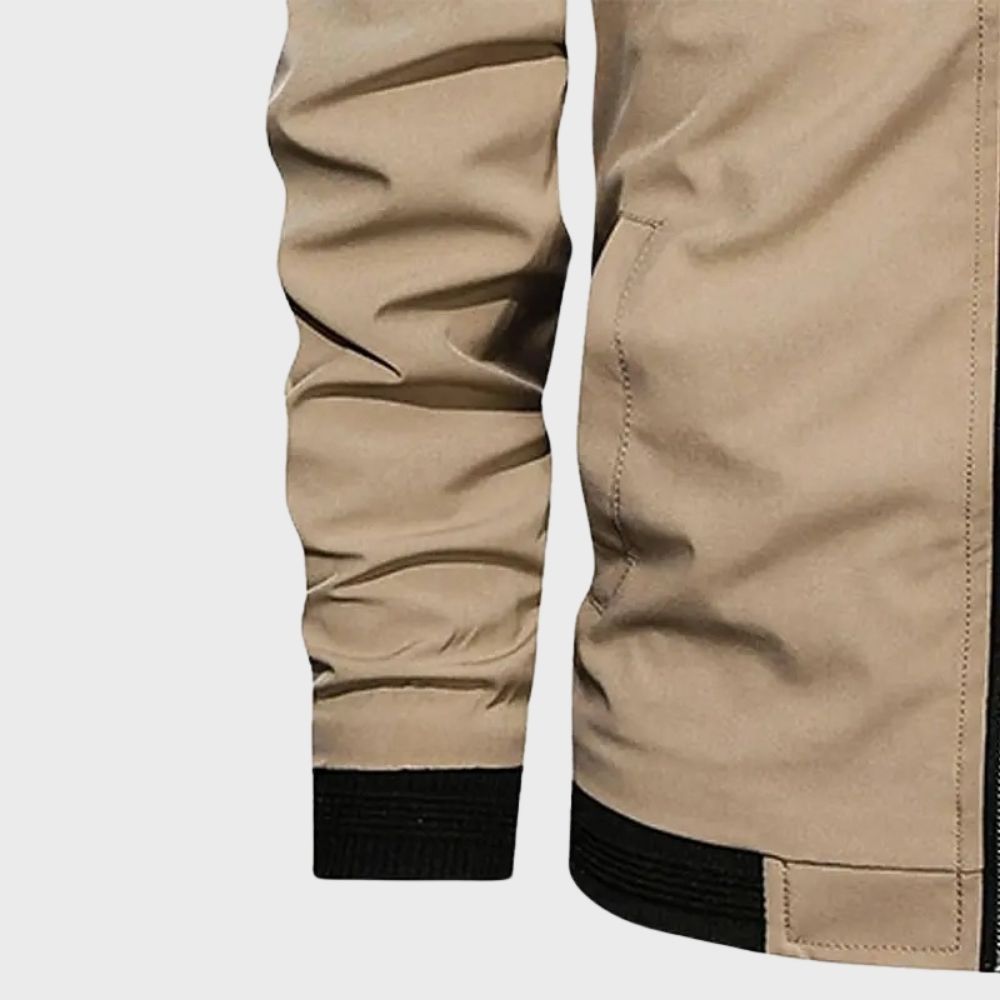 Stylish Bomber Jacket for Men - Rafa-Blue-M-Nora Luxe