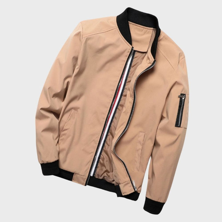 Stylish Bomber Jacket for Men - Rafa-Blue-M-Nora Luxe