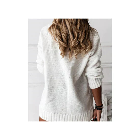 Stylish Cashmere Sweater for Women - Elara-Beige-S-Nora Luxe