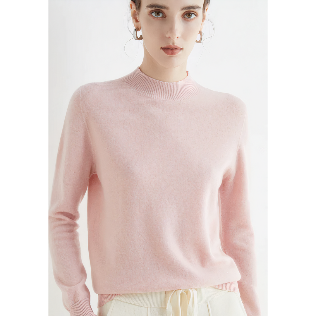 Stylish Cashmere Sweater - Marlena-Pink-S-Nora Luxe