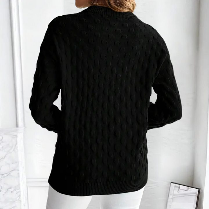 Stylish Cashmere Women's Sweater - Noa-Black-XS-Nora Luxe
