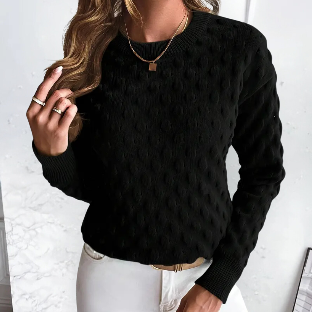 Stylish Cashmere Women's Sweater - Noa-Black-XS-Nora Luxe