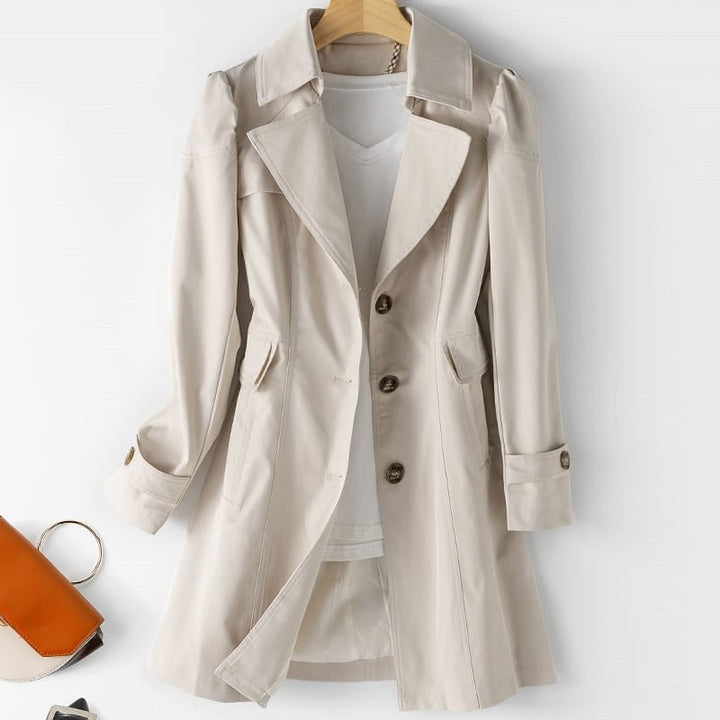 Stylish Coat - Annemarie-Beige-XS-Nora Luxe
