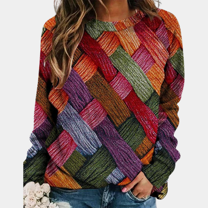 Stylish Colored Ladies Sweater - Camilla-Orange-XS-Nora Luxe