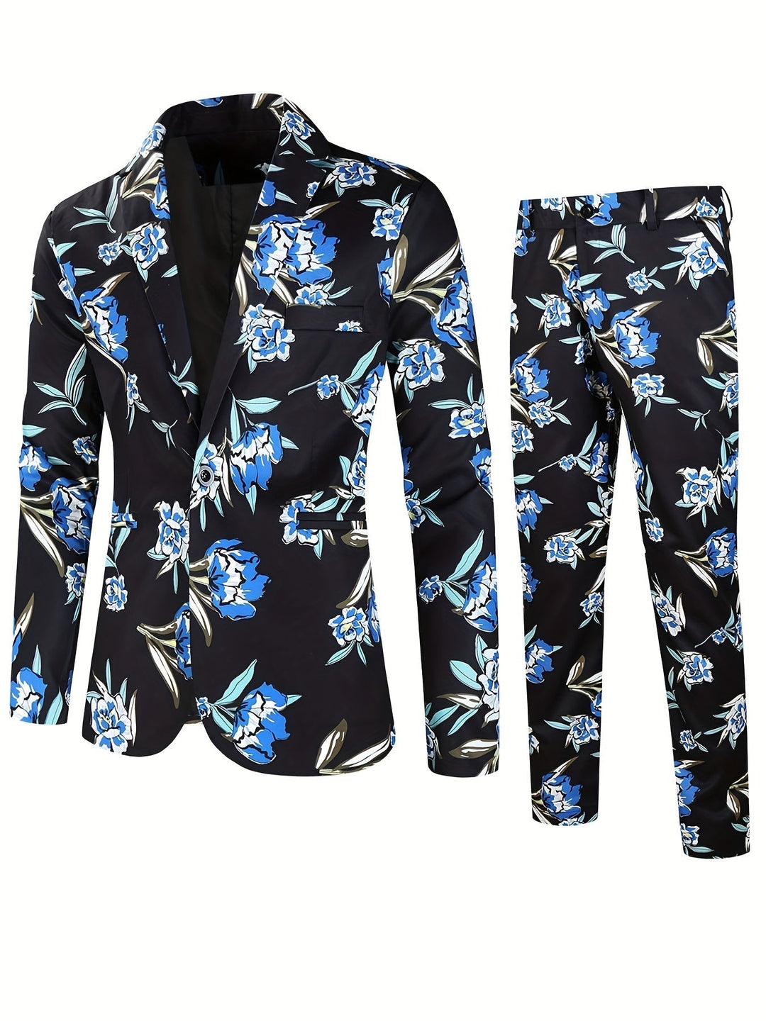 Stylish Colored Suit - Floris-Black-M-Nora Luxe