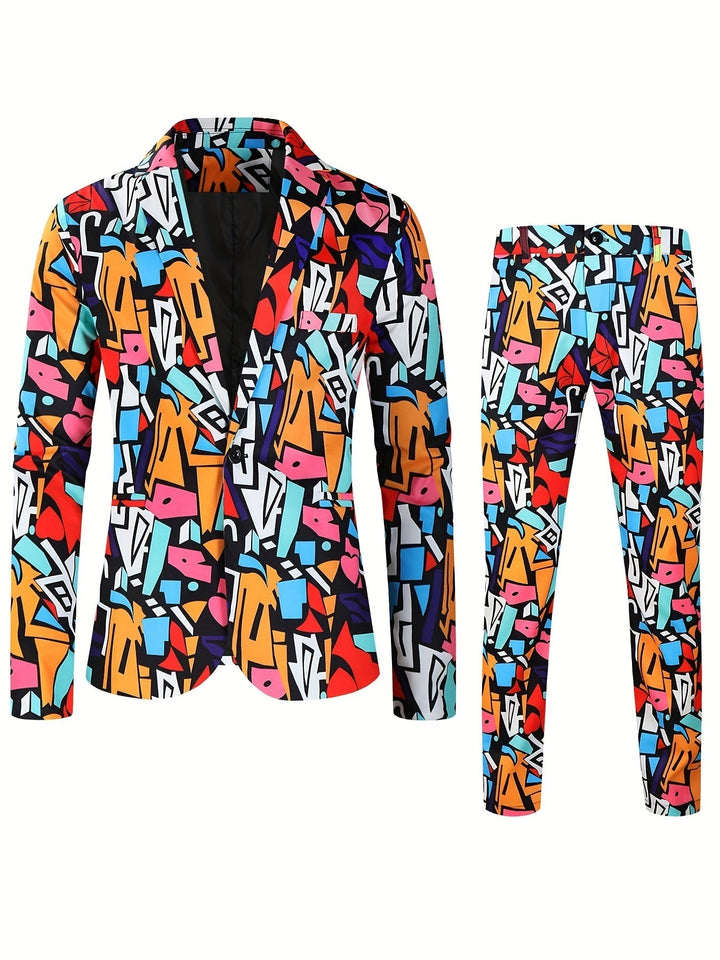 Stylish Colored Suit - Floris-Black-M-Nora Luxe