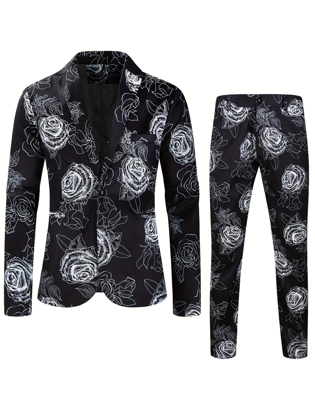 Stylish Colored Suit - Floris-Black-M-Nora Luxe