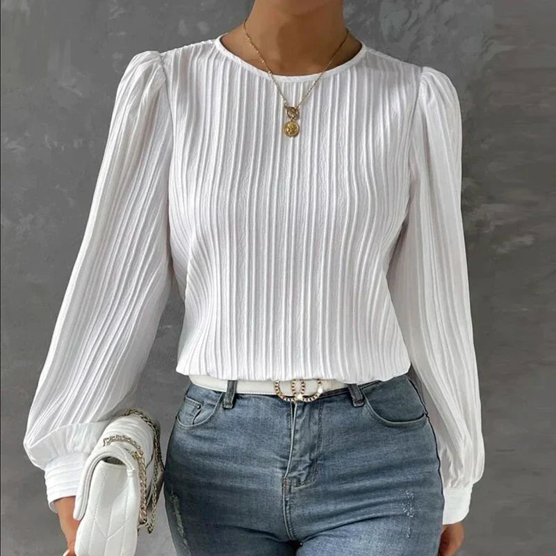 Stylish Comfortable Women's Sweater - Evelina-White-S-Nora Luxe