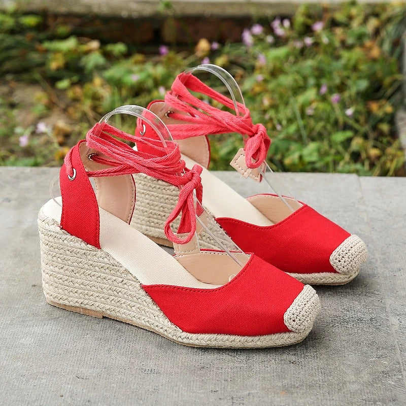 Stylish espadrille sandals for women – Maribel-White-4.5-Nora Luxe