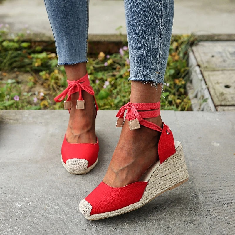 Stylish espadrille sandals for women – Maribel-White-4.5-Nora Luxe