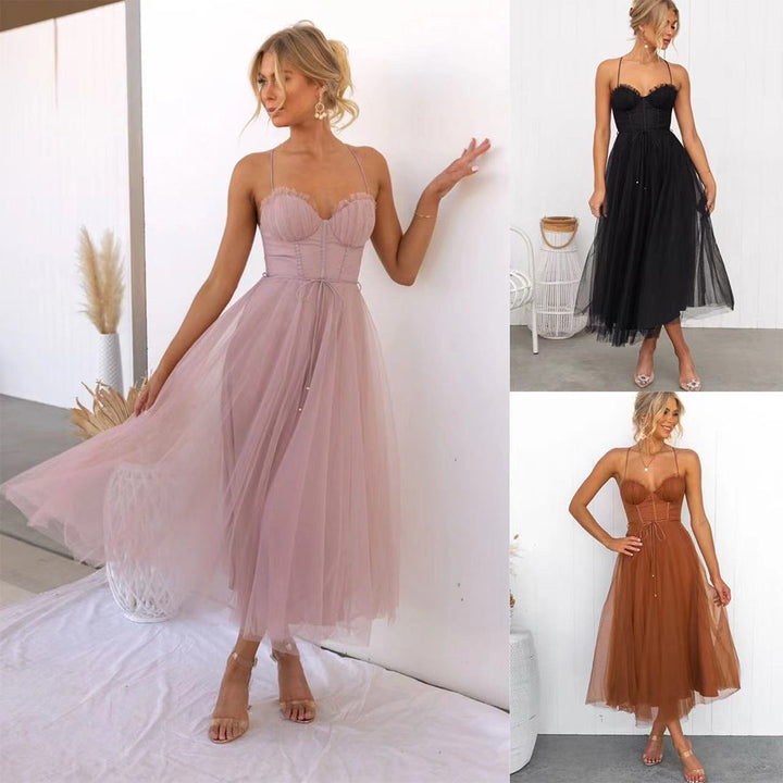 Stylish Festive Midi Dress - Luna-Pink-2XS-Nora Luxe