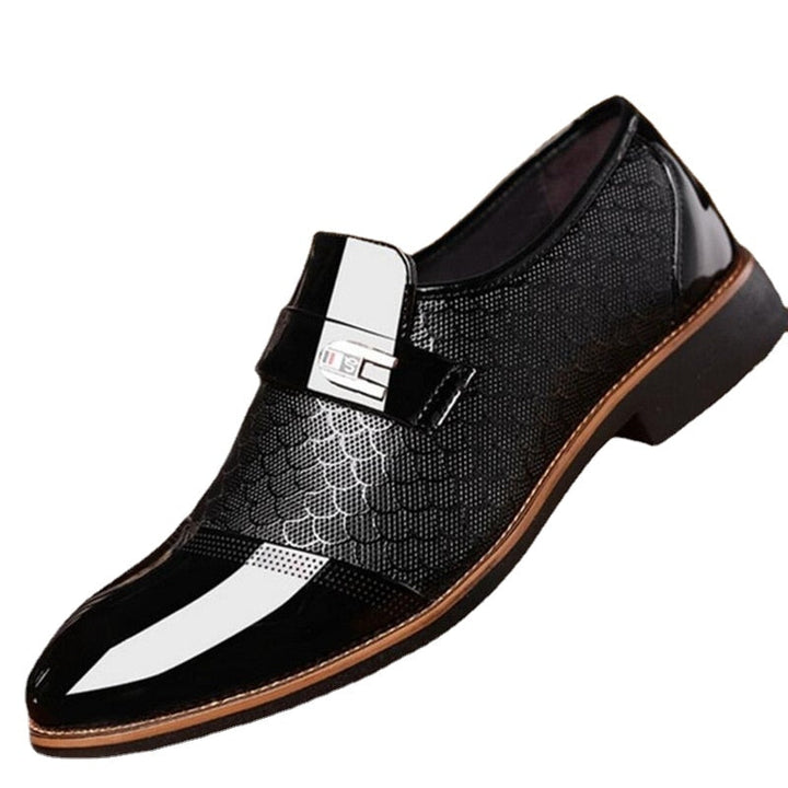 Stylish Glossy Men's Shoes - Hudson-Black-6.5-Nora Luxe