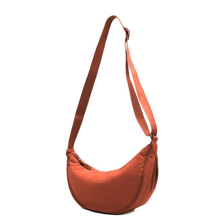 Stylish Half Moon Crossbody Bag - Luna-Black-Nora Luxe