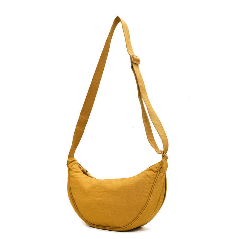 Stylish Half Moon Crossbody Bag - Luna-Black-Nora Luxe