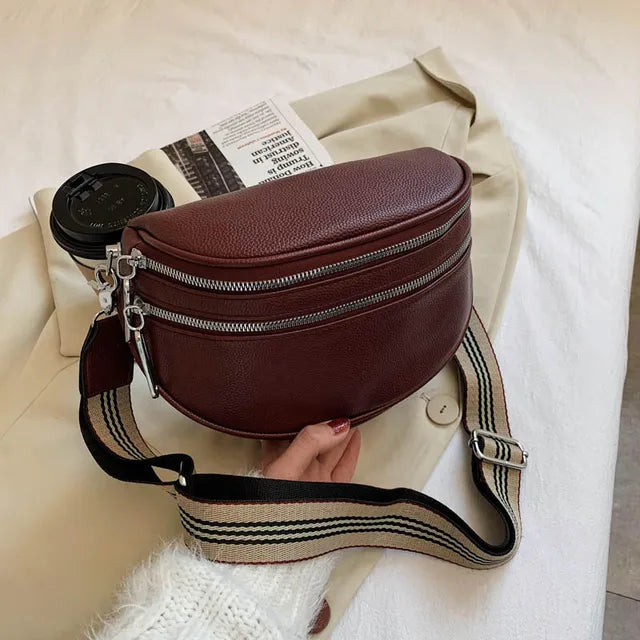 Stylish Handbag - Isla-Bordeaux Red-9.84 × 7.87 × 3.74 in-Nora Luxe