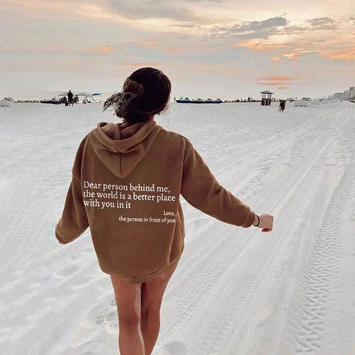 Stylish Heartwarming Ladies Hoodie - Aurora-Khaki-S-Nora Luxe