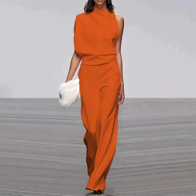 Stylish Jumpsuit - Aria-Orange-S-Nora Luxe