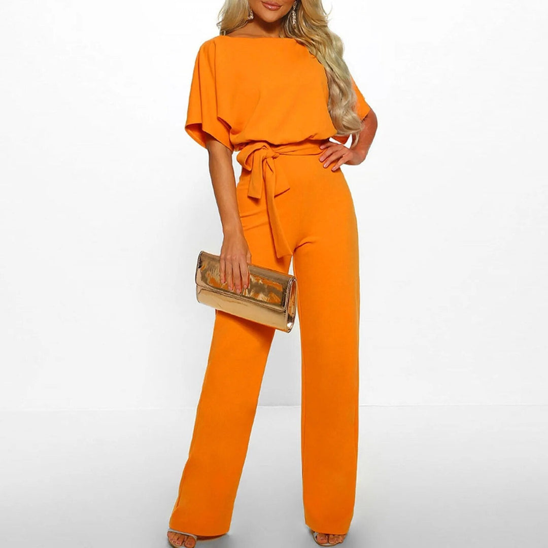 Stylish Jumpsuit with Flattering Waist - Naomi-Blue-S-Nora Luxe