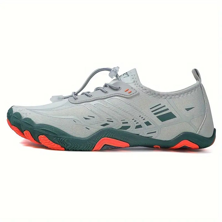 Stylish Ladies Barefoot Sneakers - BreezeStep-Gray-3.0-Nora Luxe