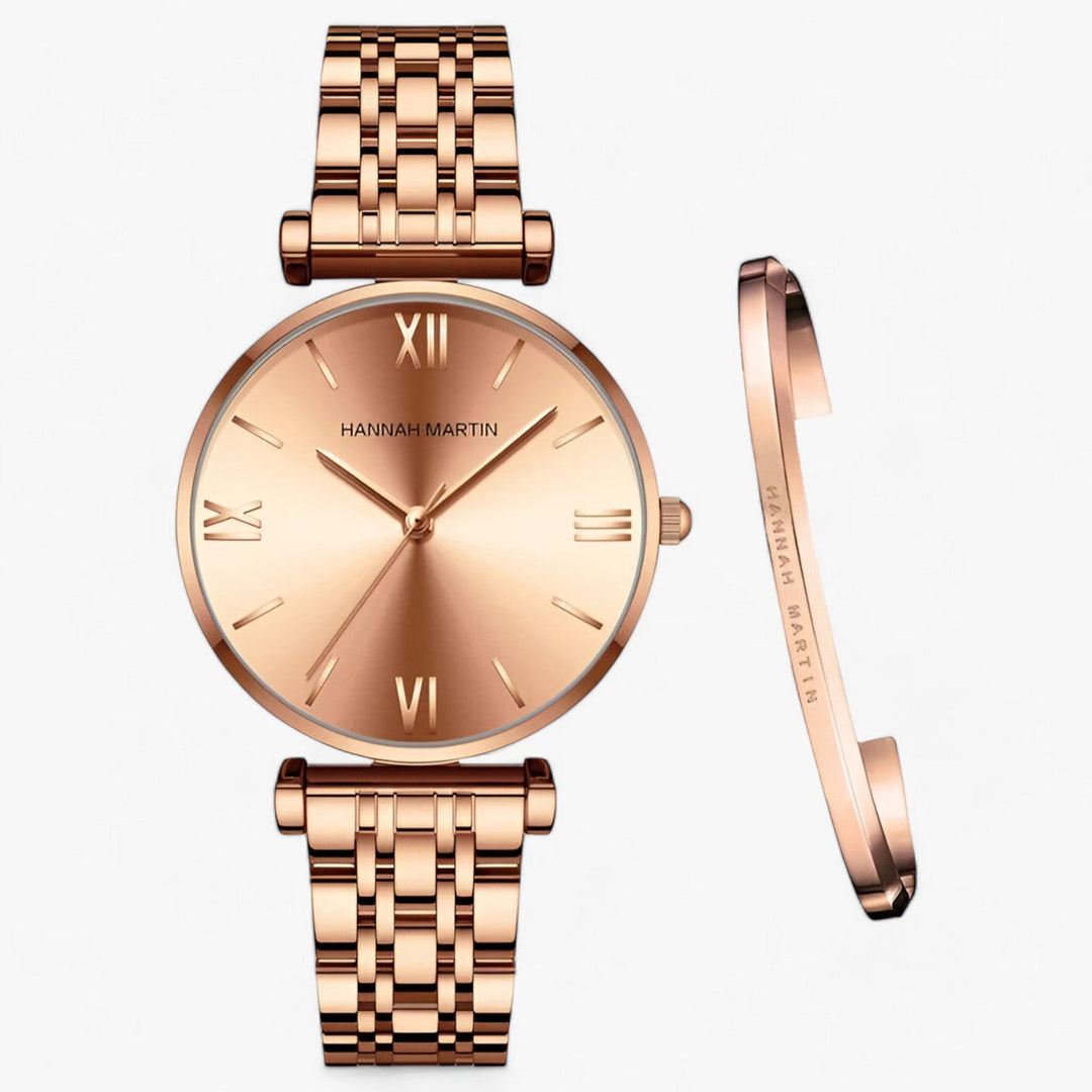 Stylish Ladies Titanium Watch - Adeline-Rose gold-Nora Luxe