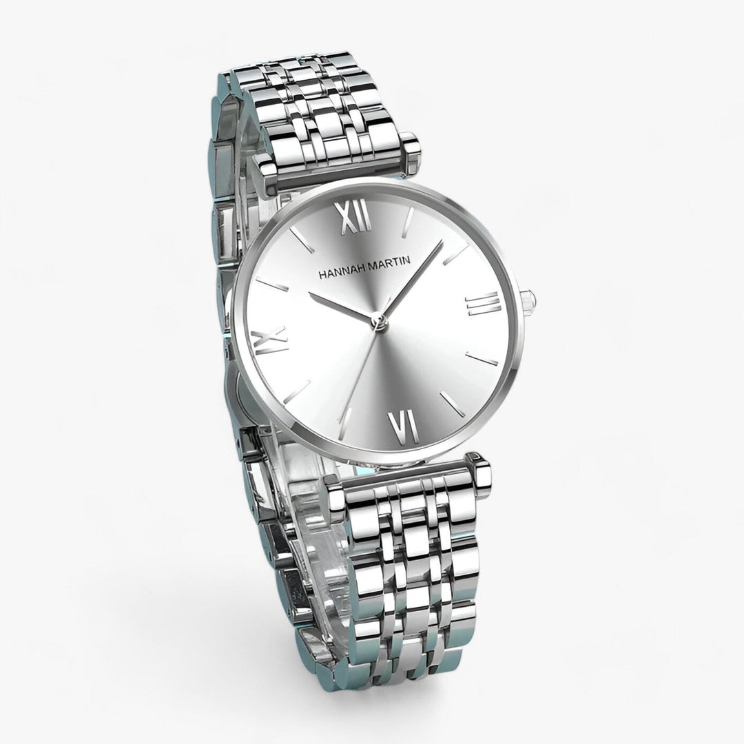 Stylish Ladies Titanium Watch - Adeline-Rose Gold Silver-Nora Luxe