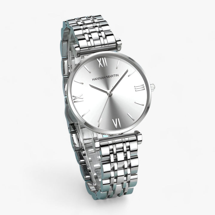 Stylish Ladies Titanium Watch - Adeline-Rose Gold Silver-Nora Luxe