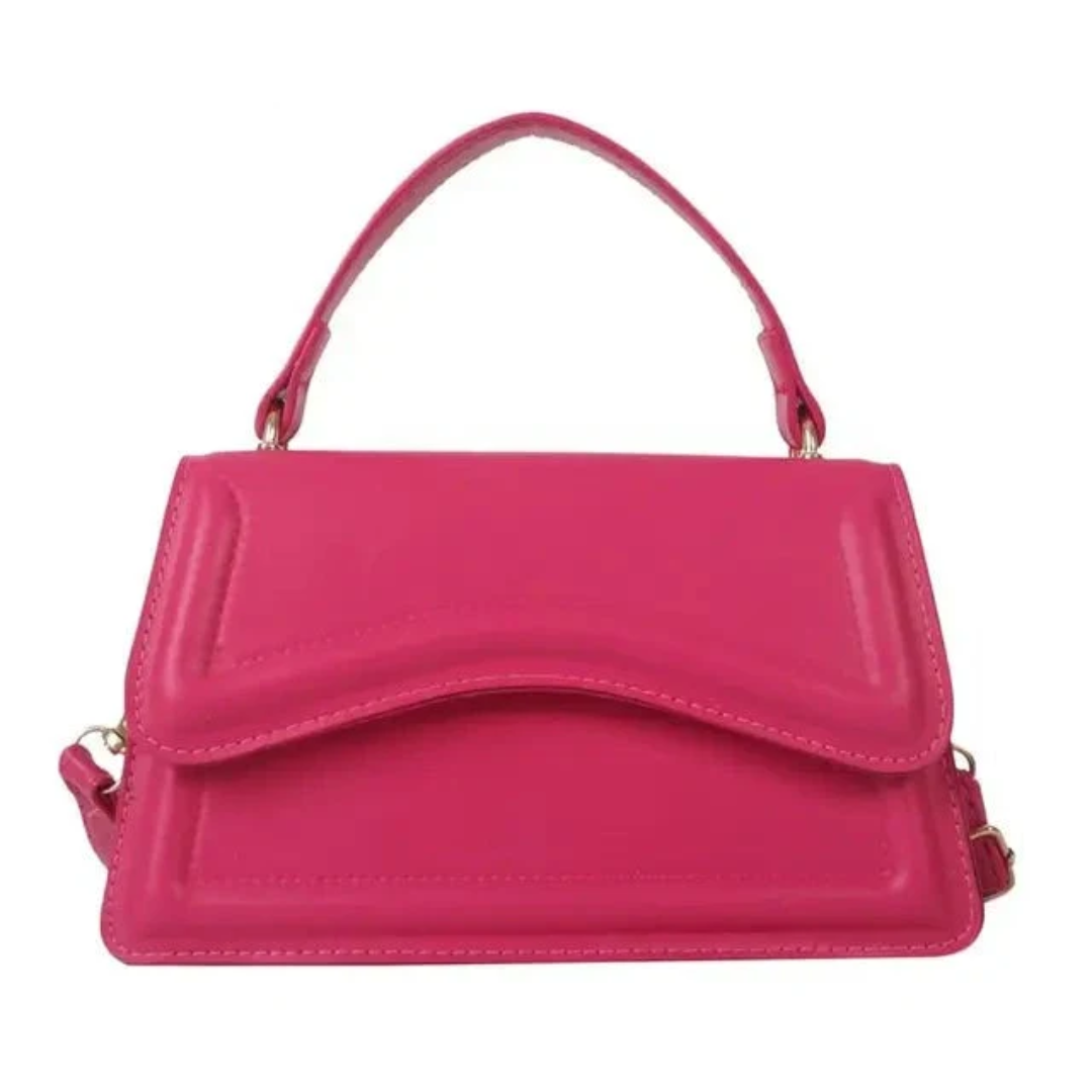 Stylish Leather Ladies Shoulder Bags - LuxeClass-Pink-Red-Nora Luxe