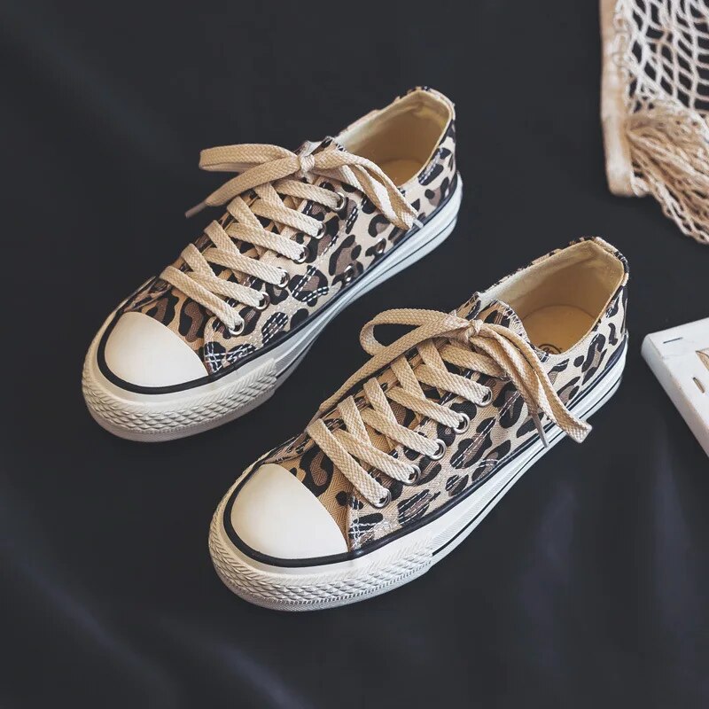 Stylish leopard print women's sneakers – Savannah-3-Nora Luxe