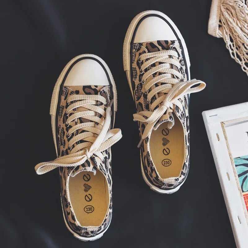 Stylish leopard print women's sneakers – Savannah-3-Nora Luxe
