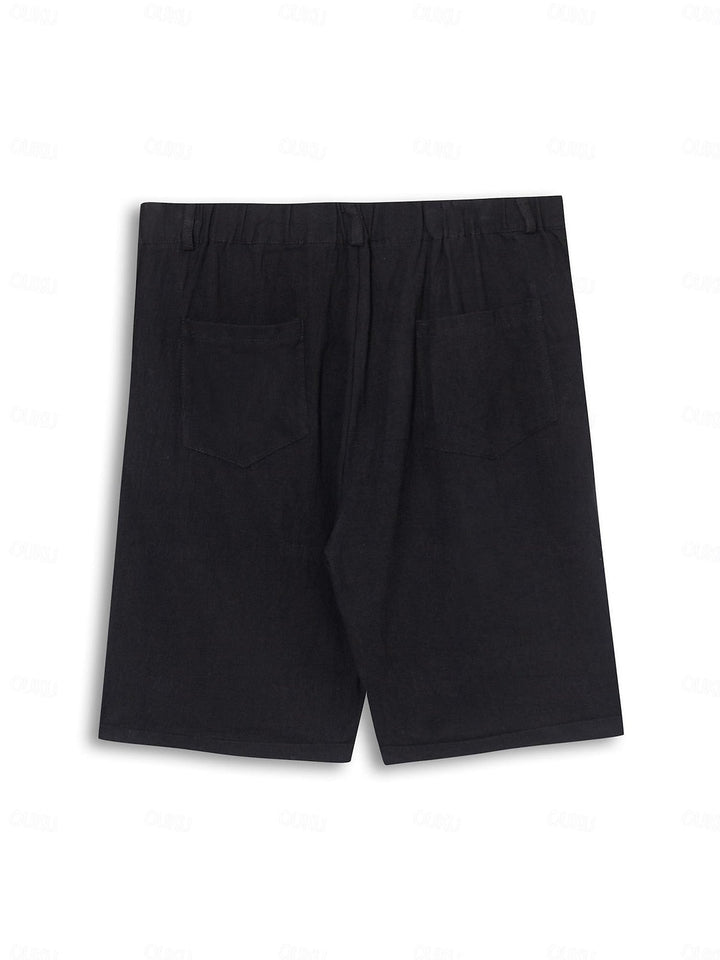 Stylish Linen-Cotton Men's Shorts – Milan-White-S-State of Style
