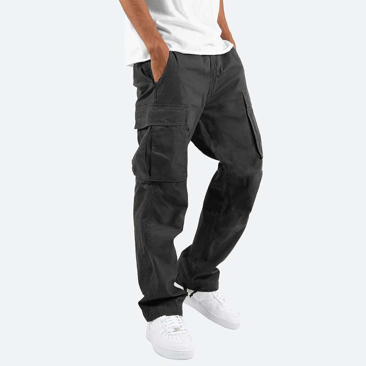 Stylish Men's Cargo Trousers - Mason-Black-S-Nora Luxe