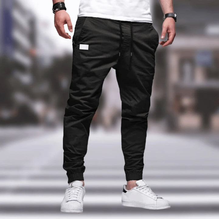 Stylish Men's Cargo Trousers - Ragnar-Black-M-Nora Luxe