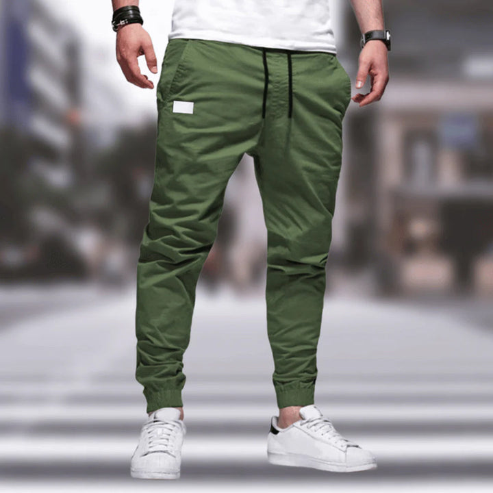 Stylish Men's Cargo Trousers - Ragnar-Green-M-Nora Luxe