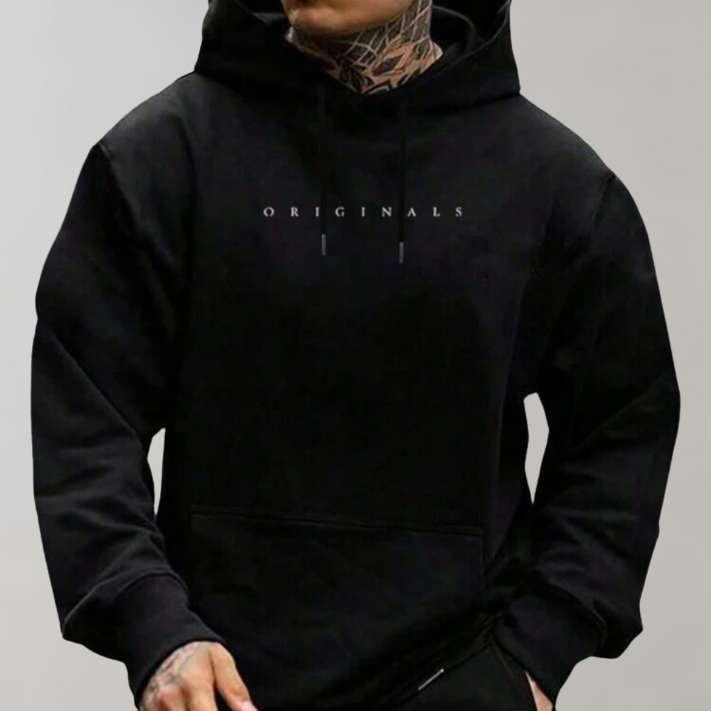 Stylish Men's Hoodie - Noah-Black-S-Nora Luxe