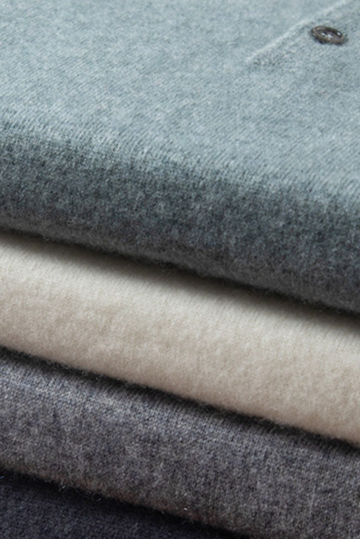 Stylish men's polo made of cashmere-merino wool – Renzo-S-Nora Luxe