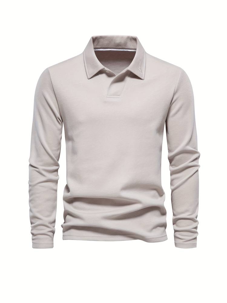 Stylish Men's Pullover – Matteo-Beige-S-The Livary