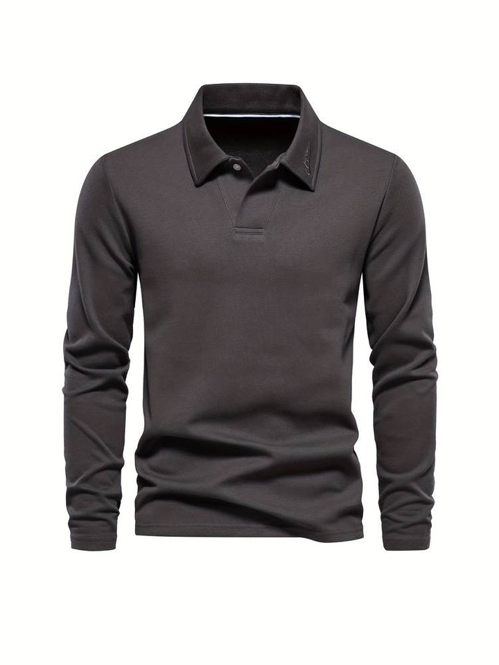 Stylish Men's Pullover – Matteo-Black-S-The Livary