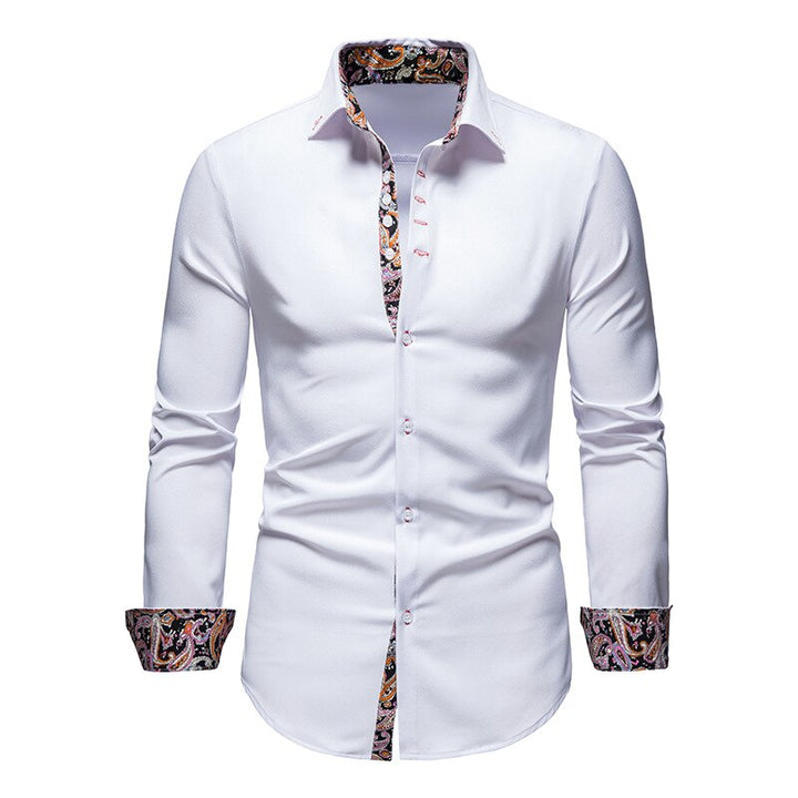 Stylish Men's Shirt - Arvid-White-S-Nora Luxe