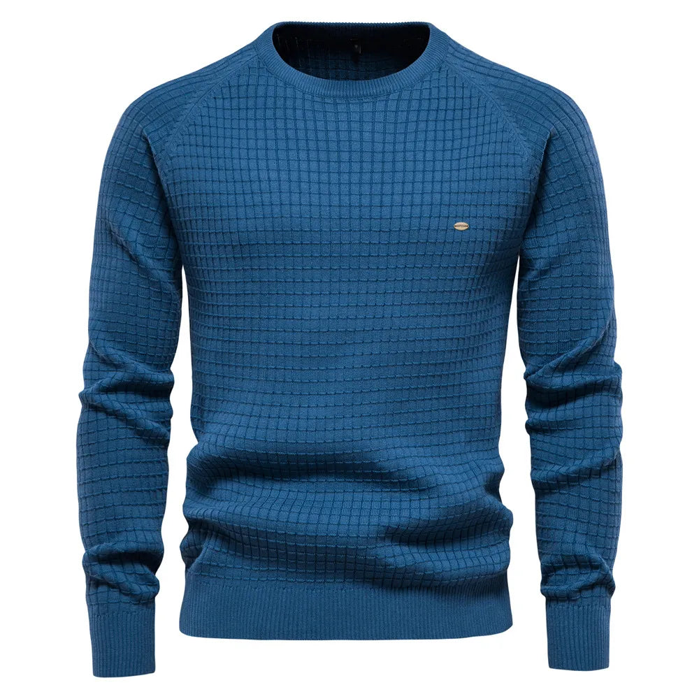 Stylish Men's Sweater - Felix-Blue-S-Nora Luxe