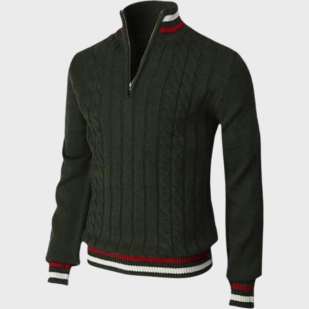 Stylish Men's Sweater - Luca-Green-S-Nora Luxe