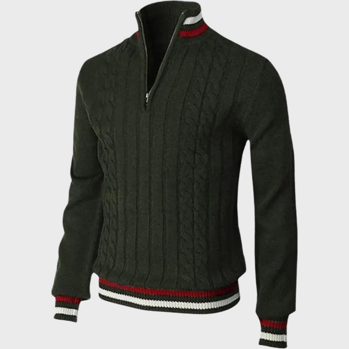Stylish Men's Sweater - Luca-Green-S-Nora Luxe