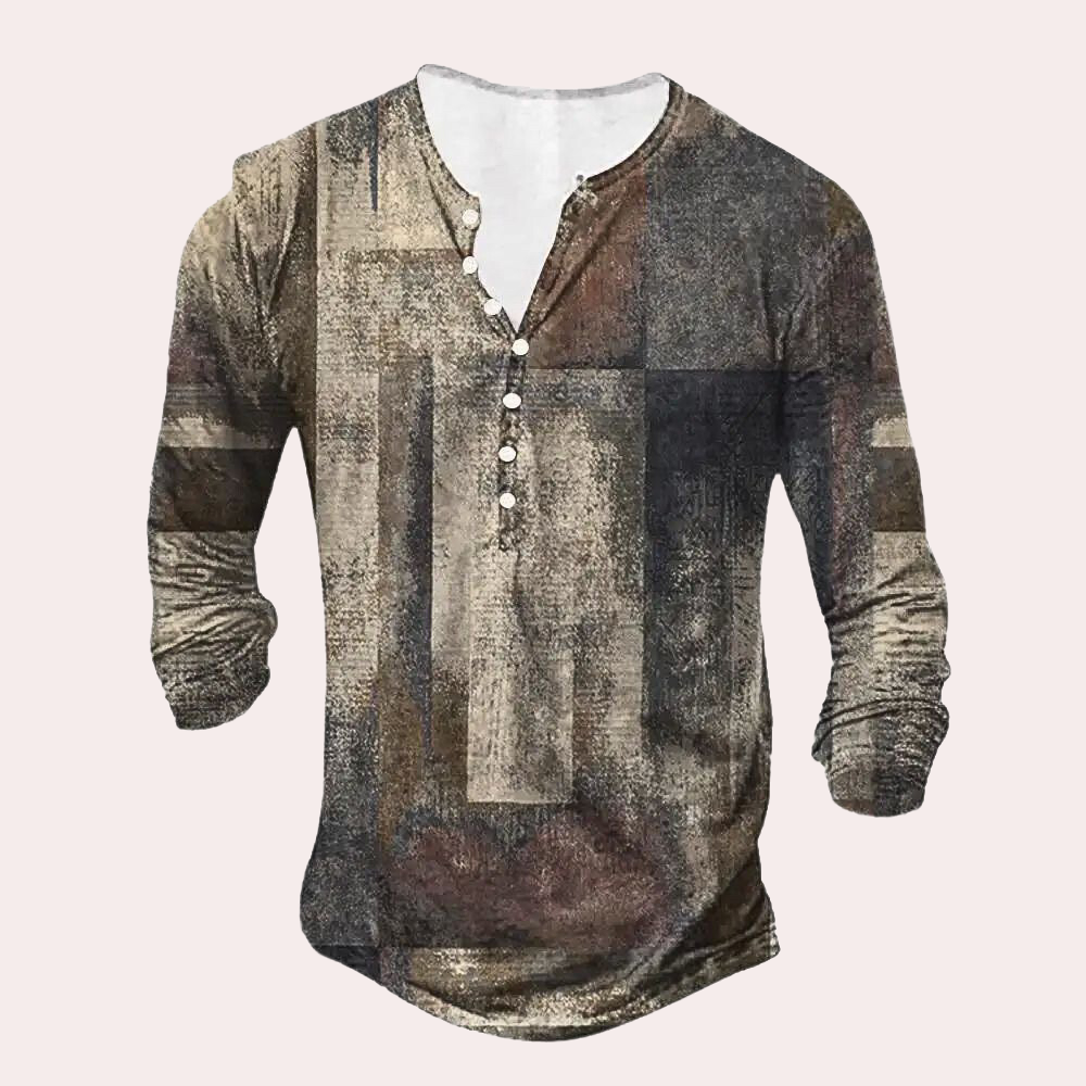 Stylish Men's Sweatshirt – Luca-Brown-S-The Livary