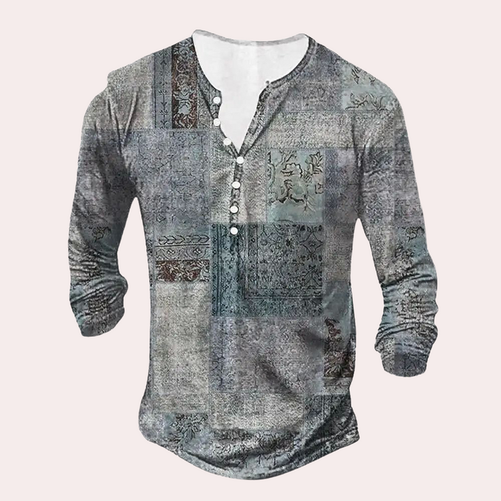 Stylish Men's Sweatshirt – Luca-Grey-S-The Livary