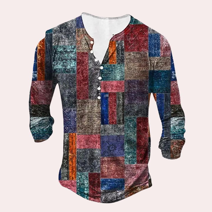 Stylish Men's Sweatshirt – Luca-Red-S-The Livary