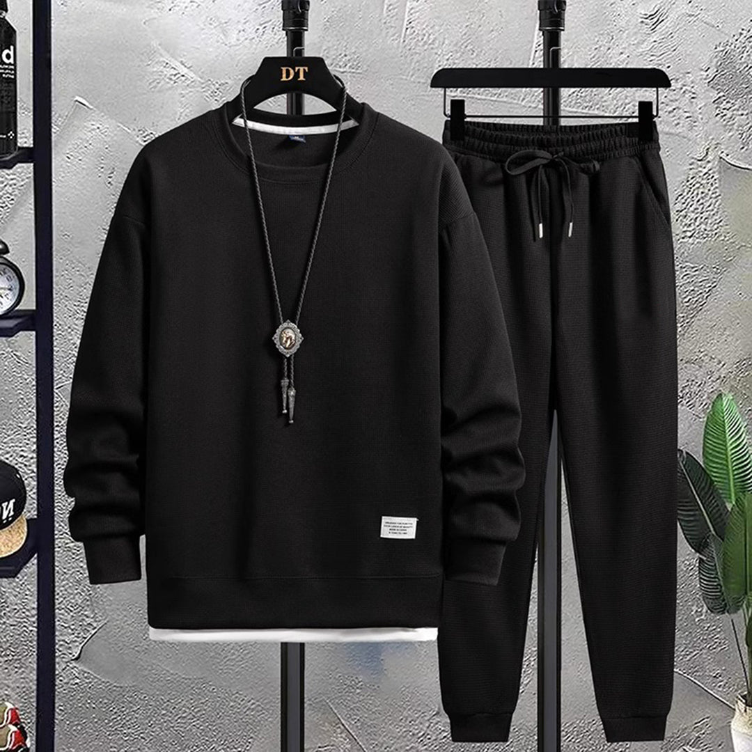 Stylish Men's Tracksuit - Mason-Black-M-Nora Luxe