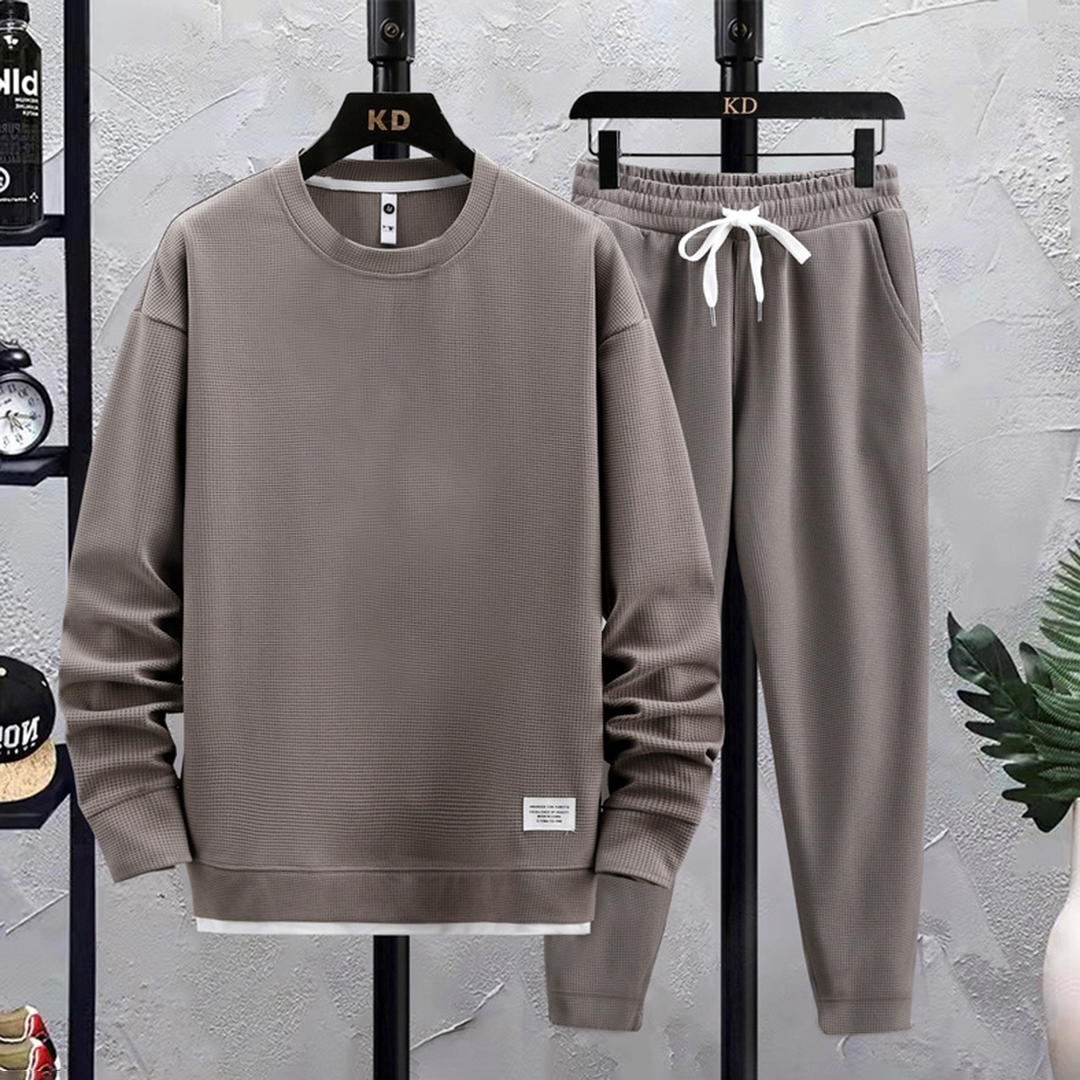 Stylish Men's Tracksuit - Mason-Gray-M-Nora Luxe
