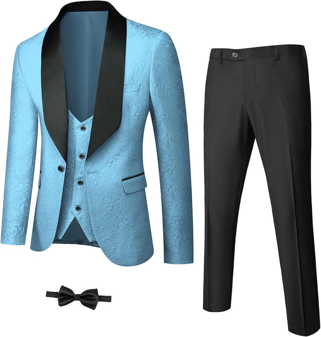 Stylish Men's Tuxedo - Jameson-Light Blue-XS-Nora Luxe